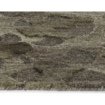 stones gray area rug  x    