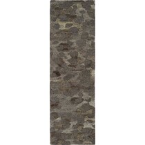 stones gray rug   
