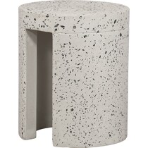 stoney white accent table   