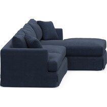 storey blue  pc sectional with right facing chaise   