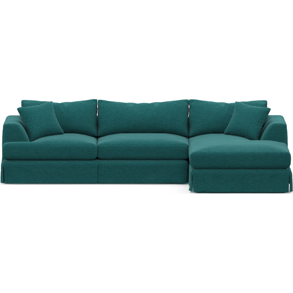 storey blue sectional   