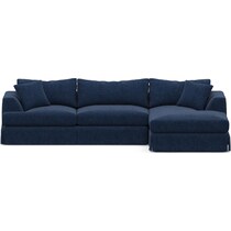 storey blue sectional   