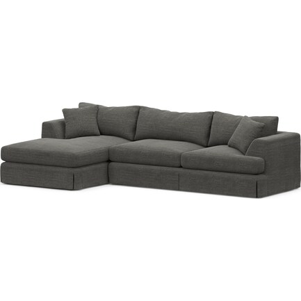 Storey Foam Comfort 2-Piece Sectional with Left-Facing Chaise - Curious Charcoal