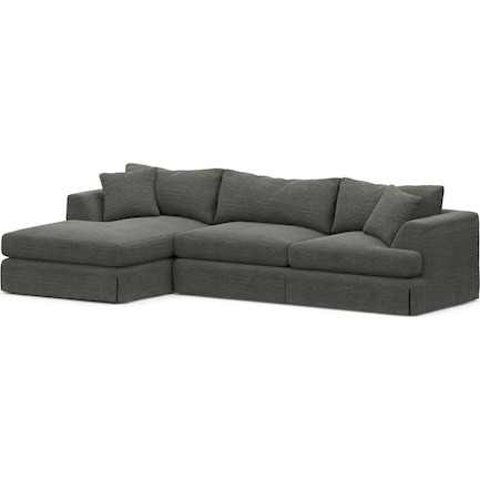 Storey Hybrid Comfort 2-Piece Sectional with Left-Facing Chaise - Curious Charcoal