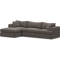 storey gray  pc sectional with left facing chaise   