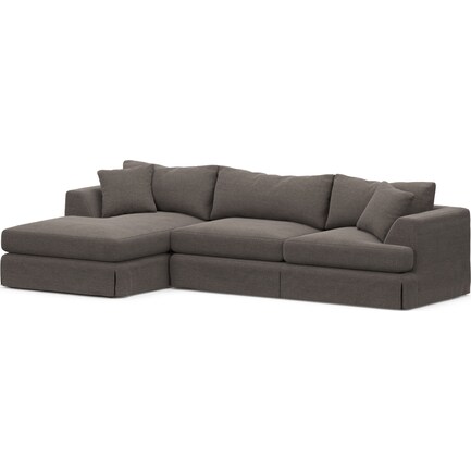 Storey Foam Comfort Eco-Performance 2-Piece Sectional with Left-Facing Chaise - Presidio Steel