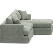 storey gray  pc sectional with right facing chaise   