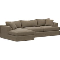 storey light brown sectional   