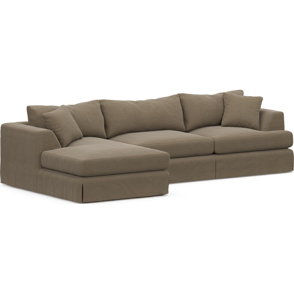 storey light brown sectional   