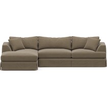storey light brown sectional   
