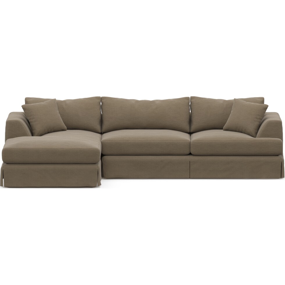 storey light brown sectional   