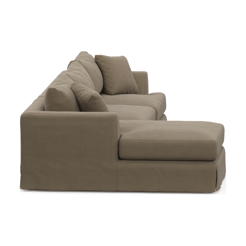 storey light brown sectional   