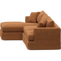 storey orange sectional   