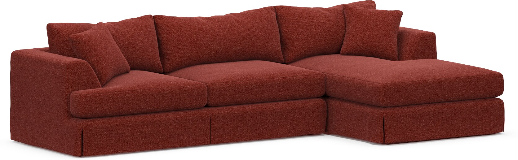 Value city red sectional discount