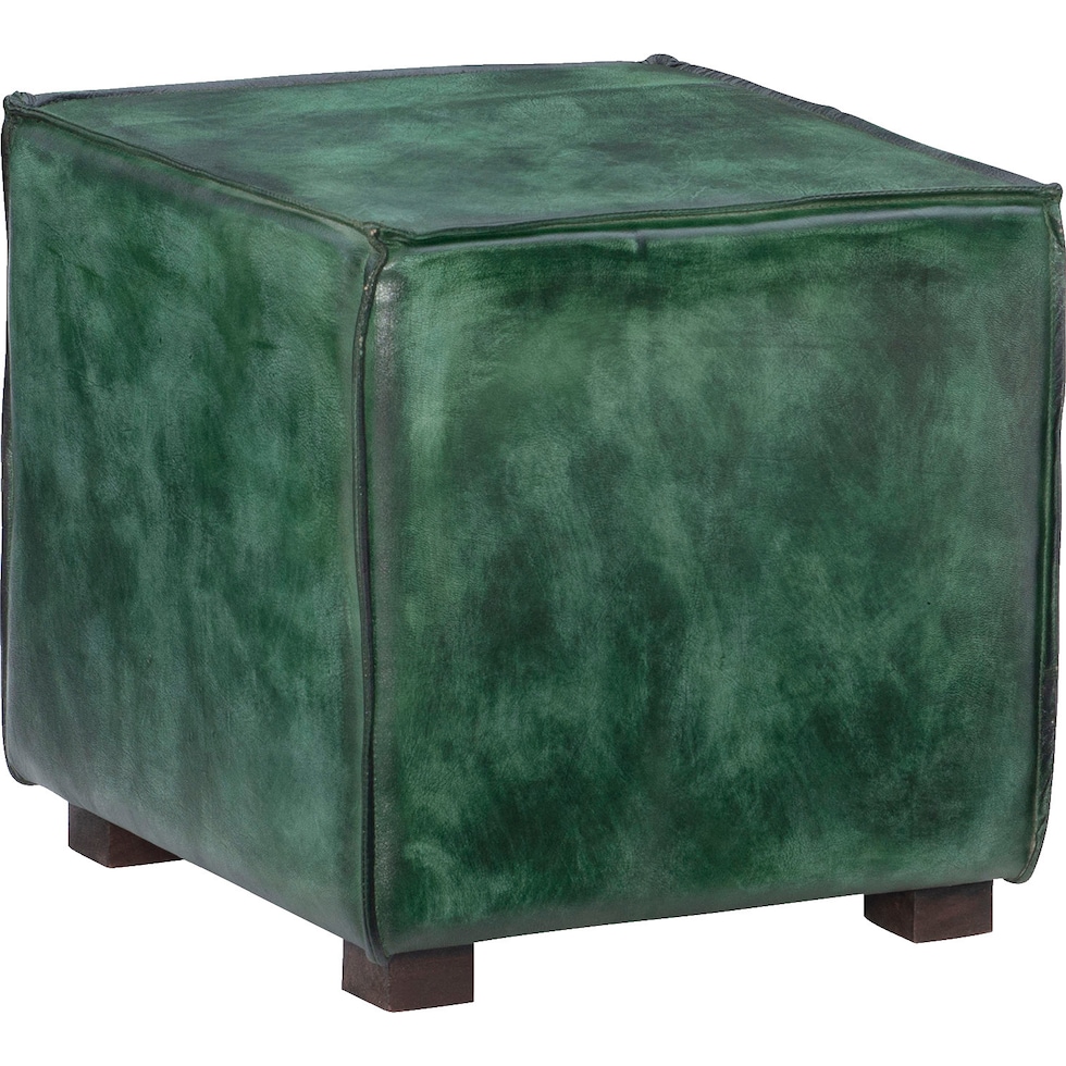 stowe green ottoman   