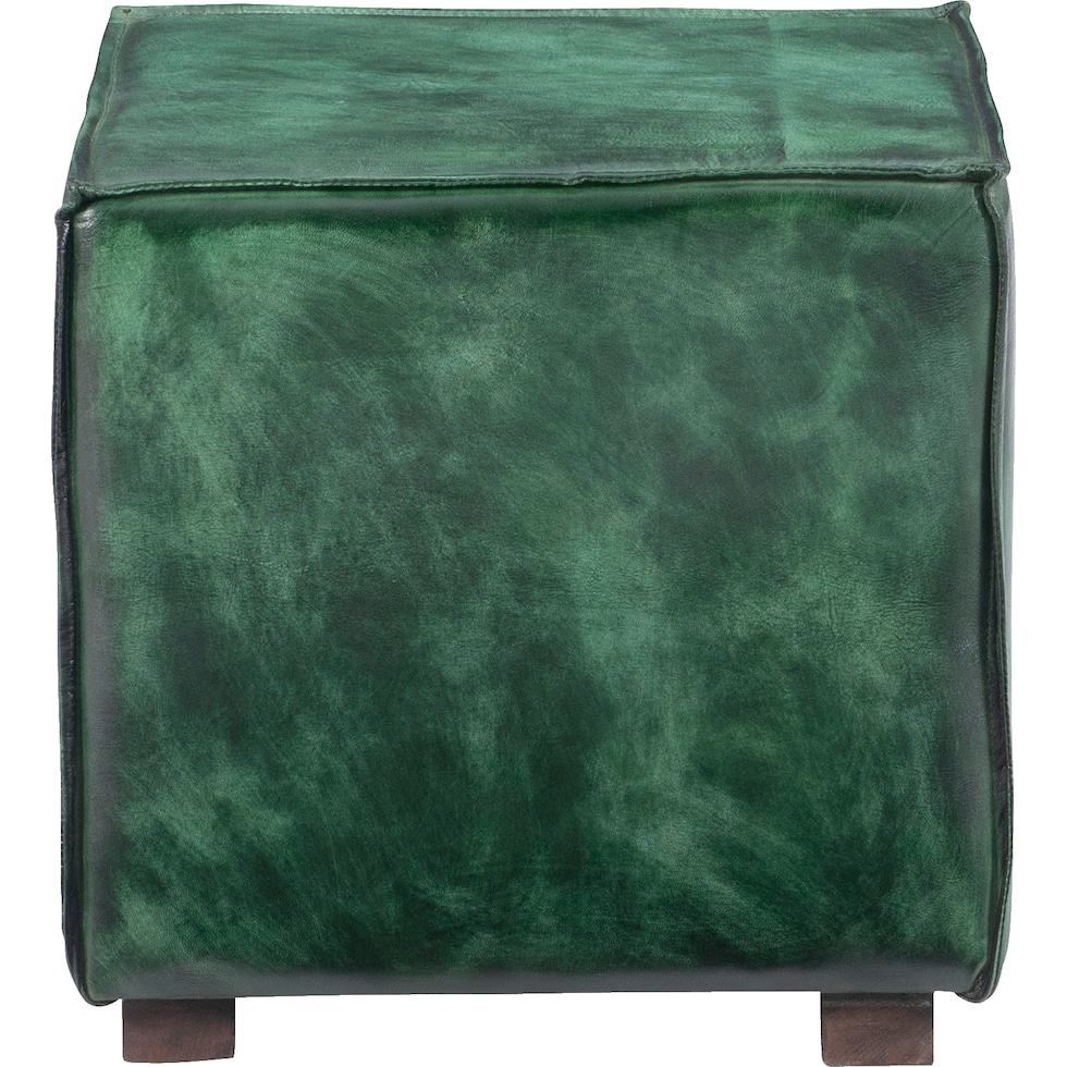 stowe green ottoman   