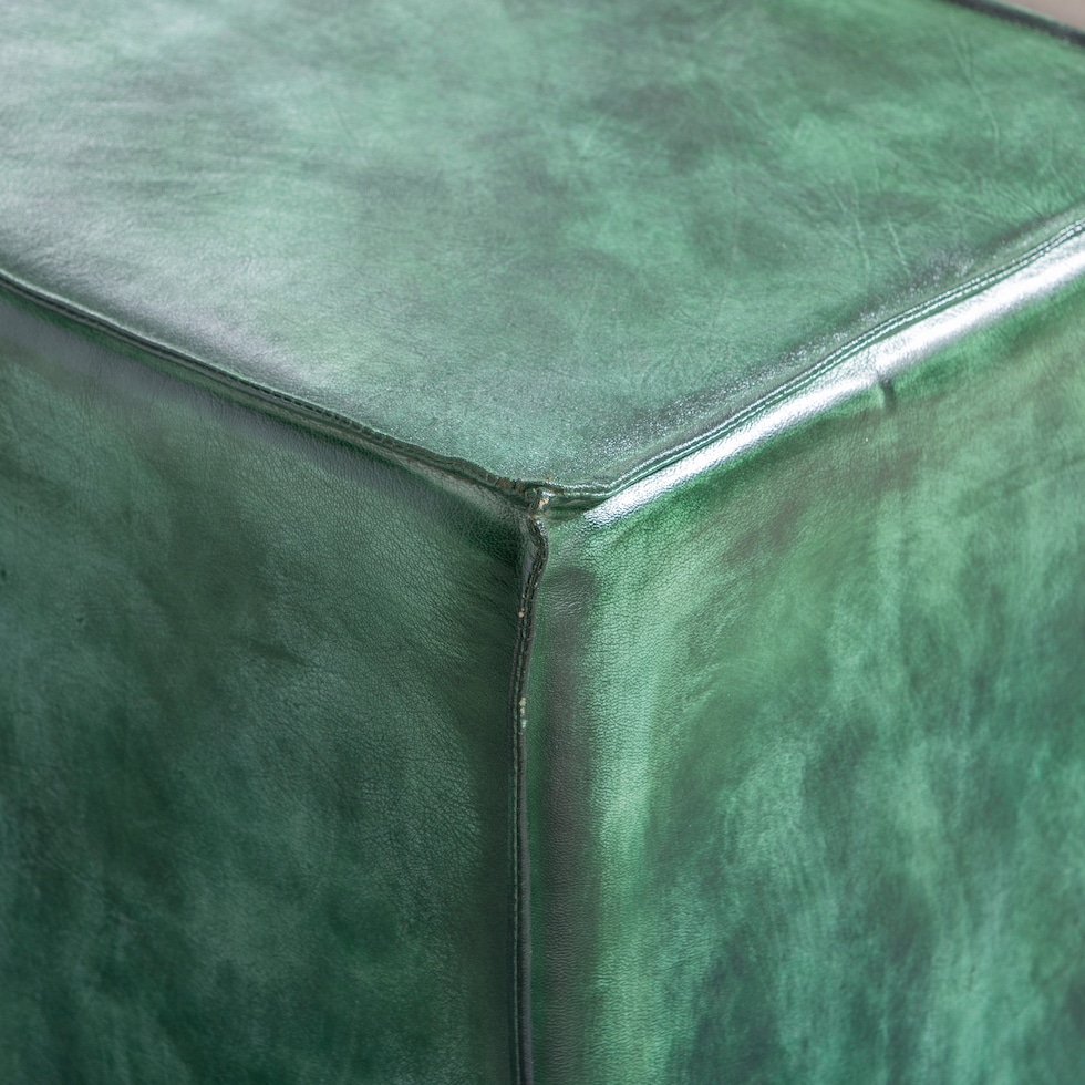 stowe green ottoman   