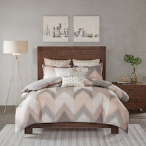 stowe pink full queen bedding set   