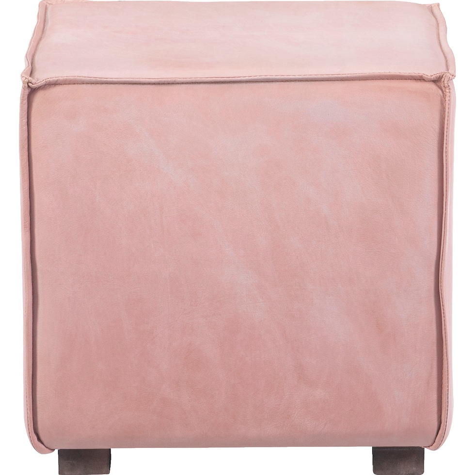 stowe pink ottoman   