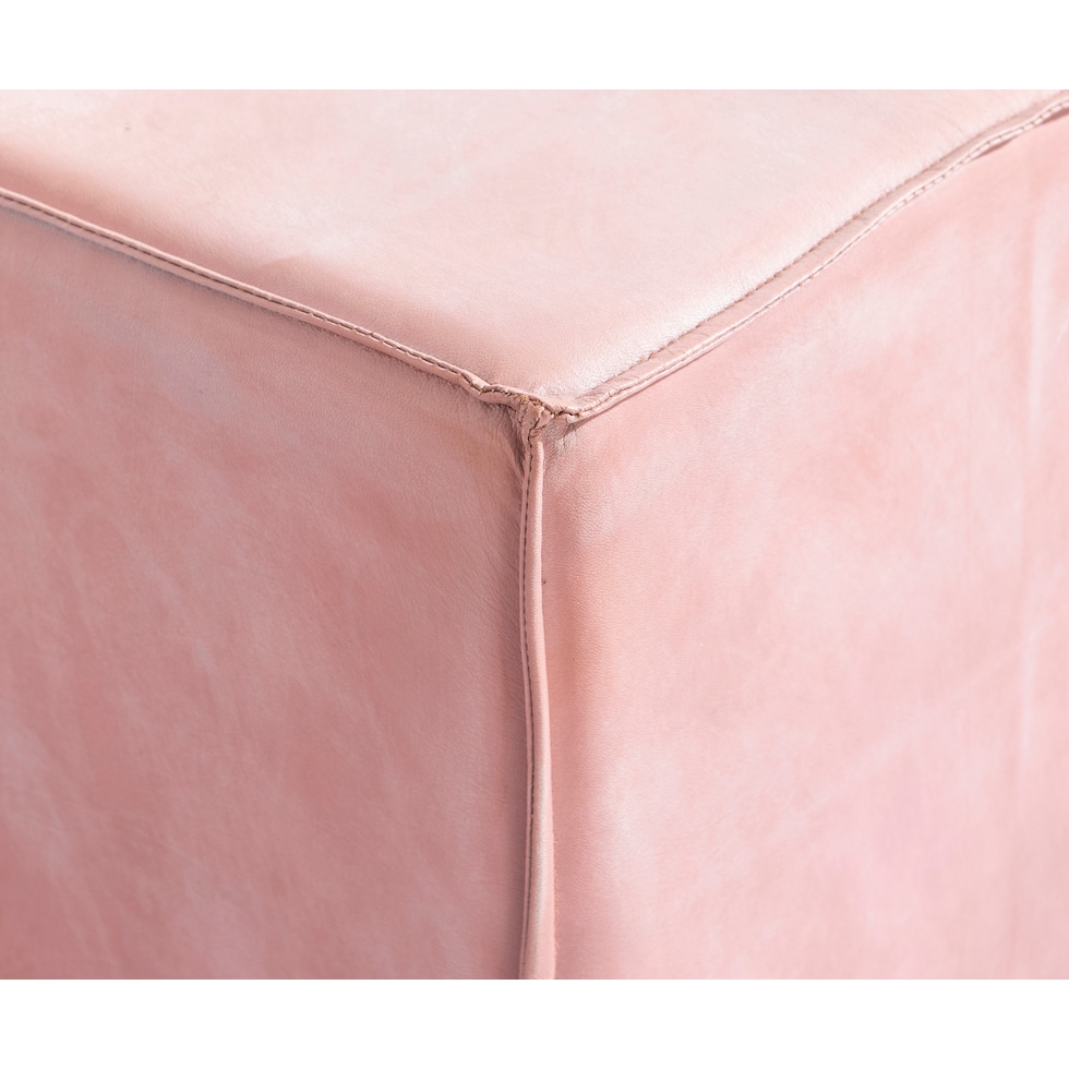 stowe pink ottoman   