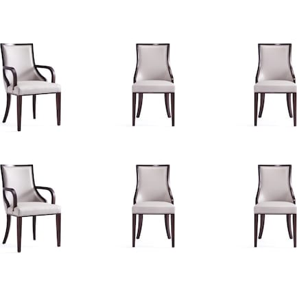 Strato 4 Dining Chairs and 2 Arm Chairs
