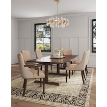 strato light brown arm chair   