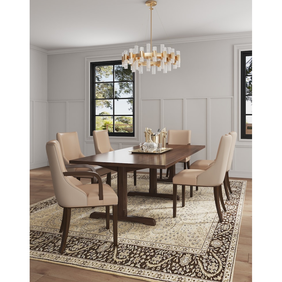strato light brown arm chair   