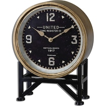 sture black wall clock   