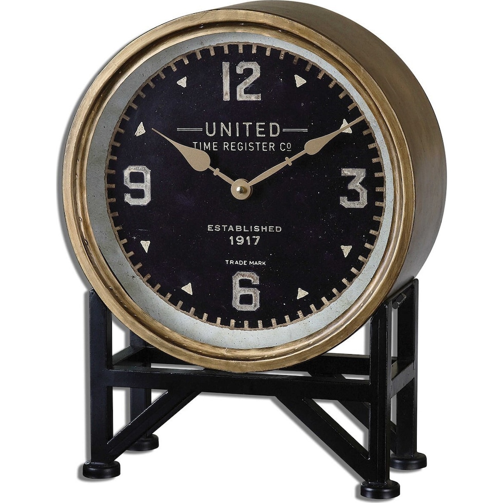 sture black wall clock   