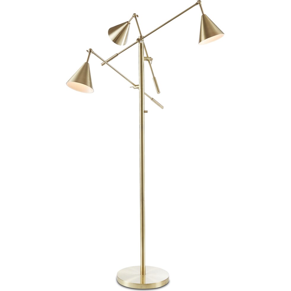 sullivan gold floor lamp   