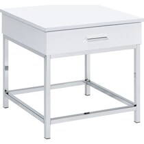 sumac silver end table   
