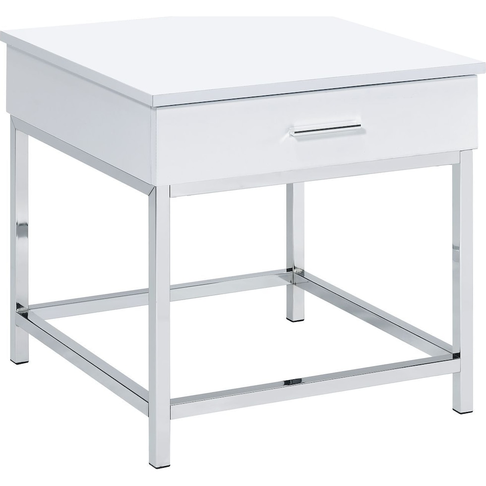 sumac silver end table   