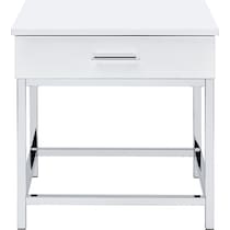 sumac silver end table   