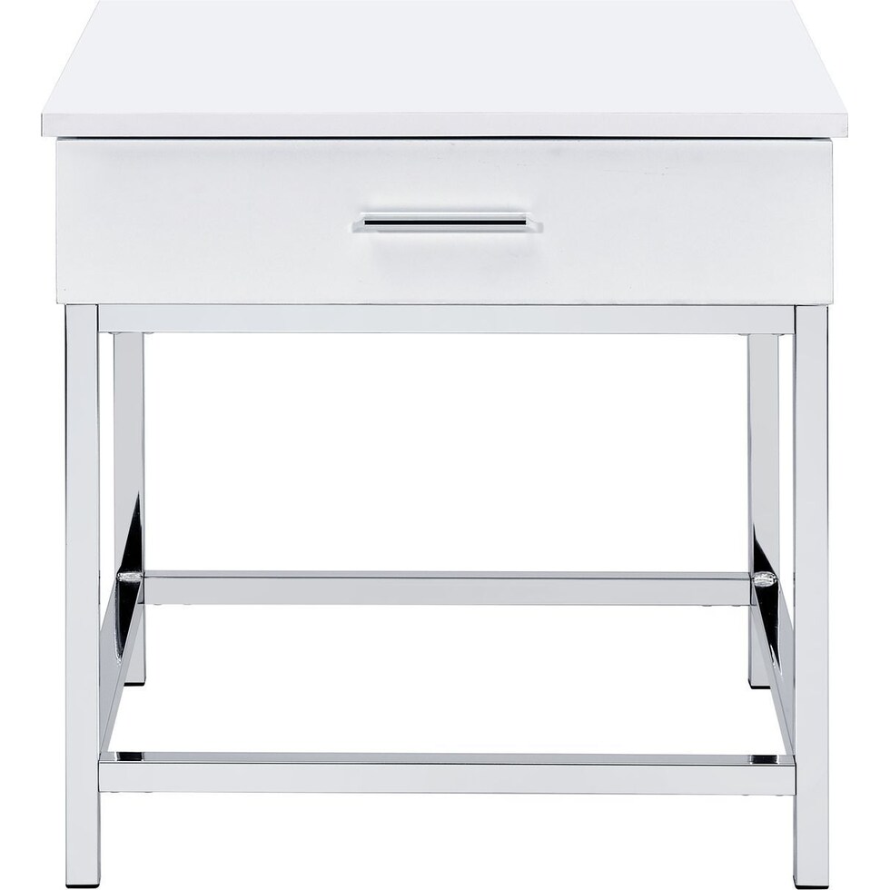 sumac silver end table   
