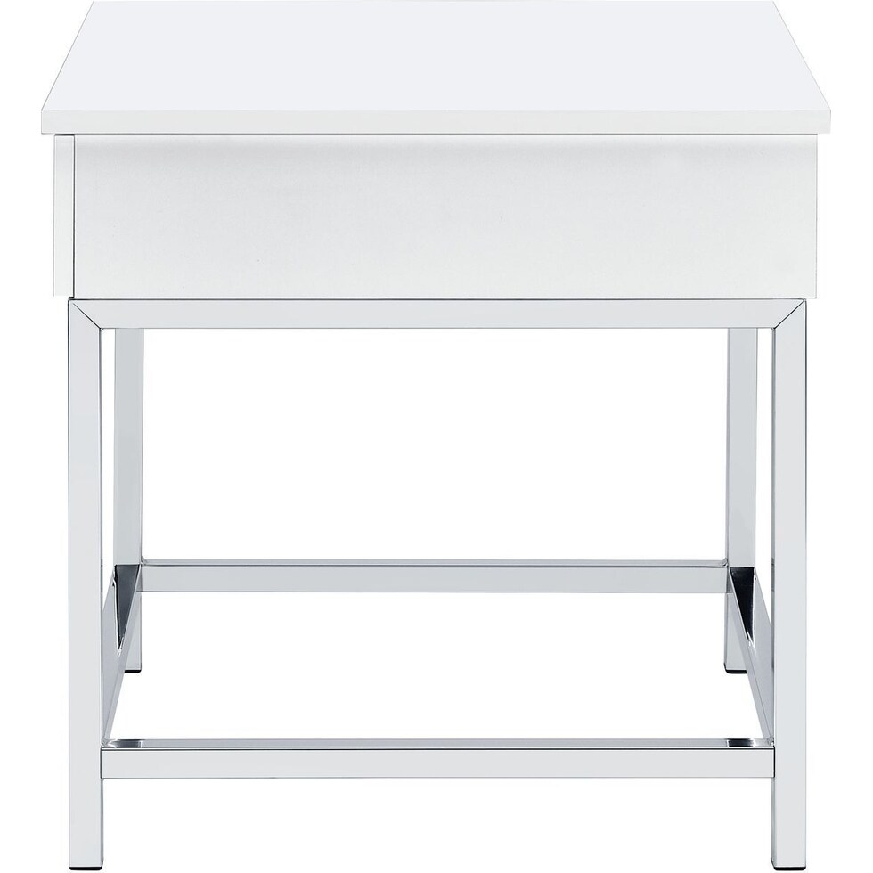 sumac silver end table   