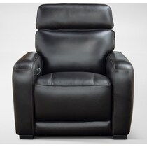 summit black recliner   