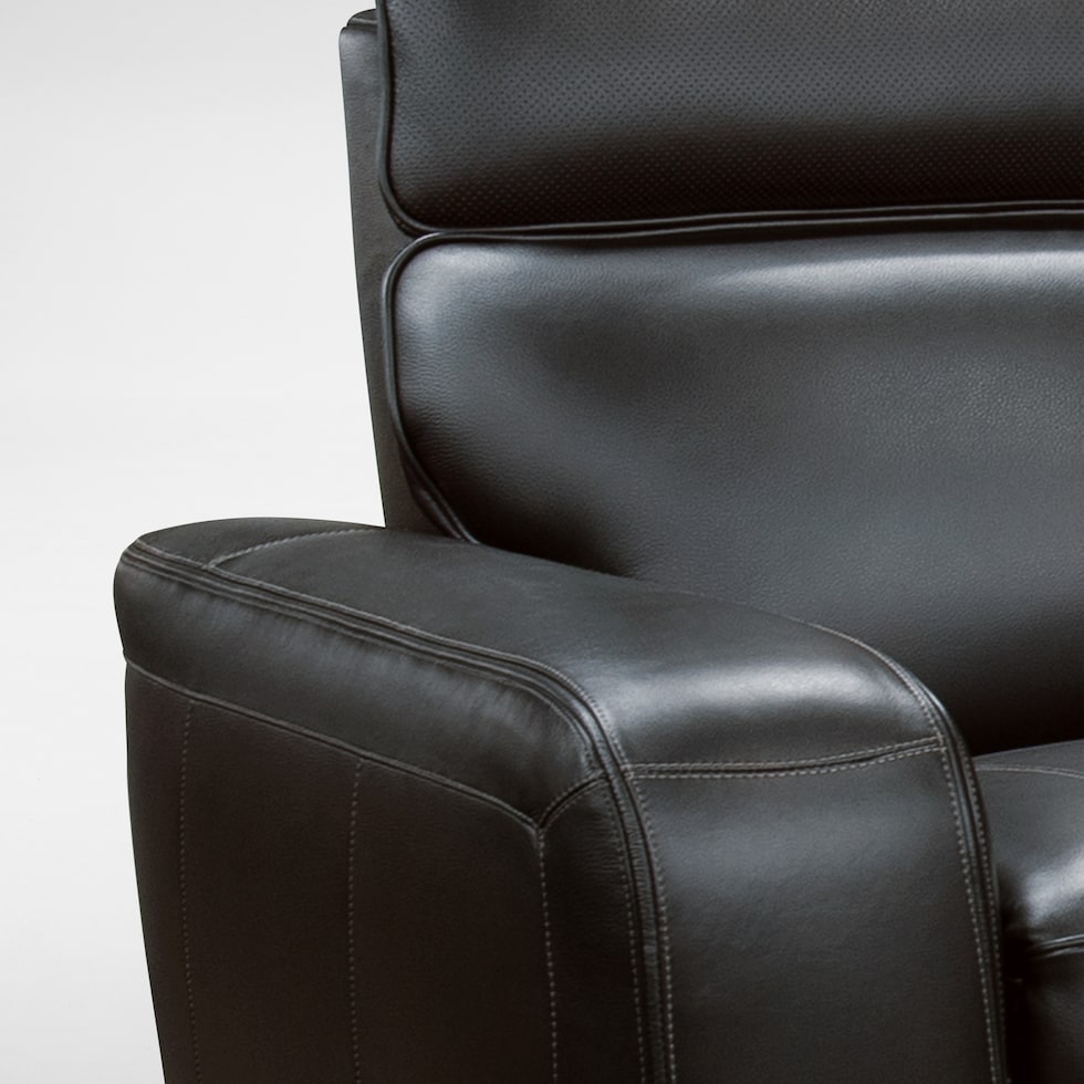 summit black recliner   