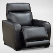 summit black recliner   