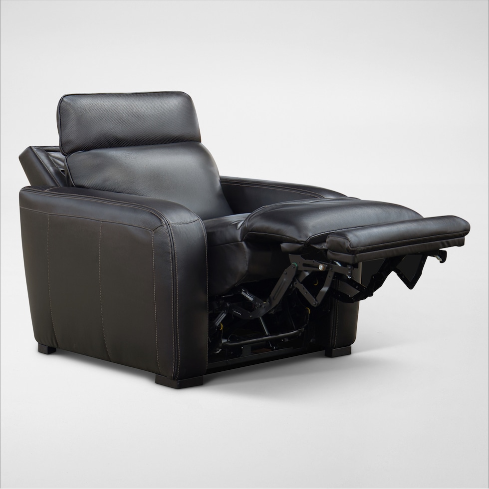 summit black recliner   