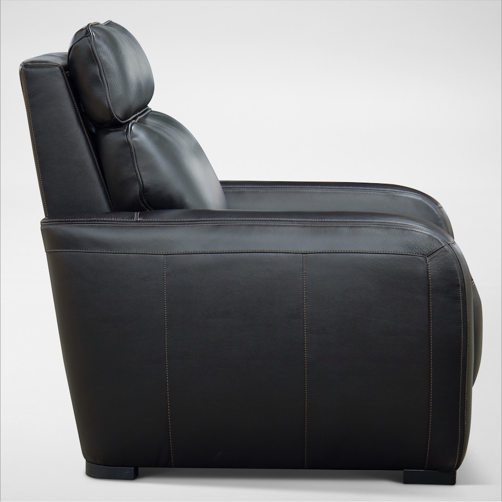 summit black recliner   