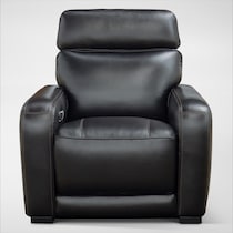 summit black recliner   