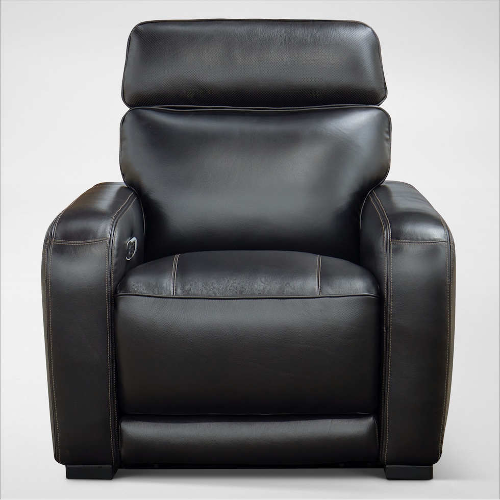 summit black recliner   
