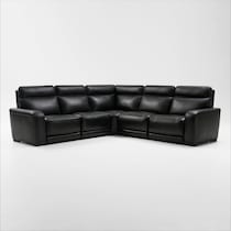 summit black sectional   