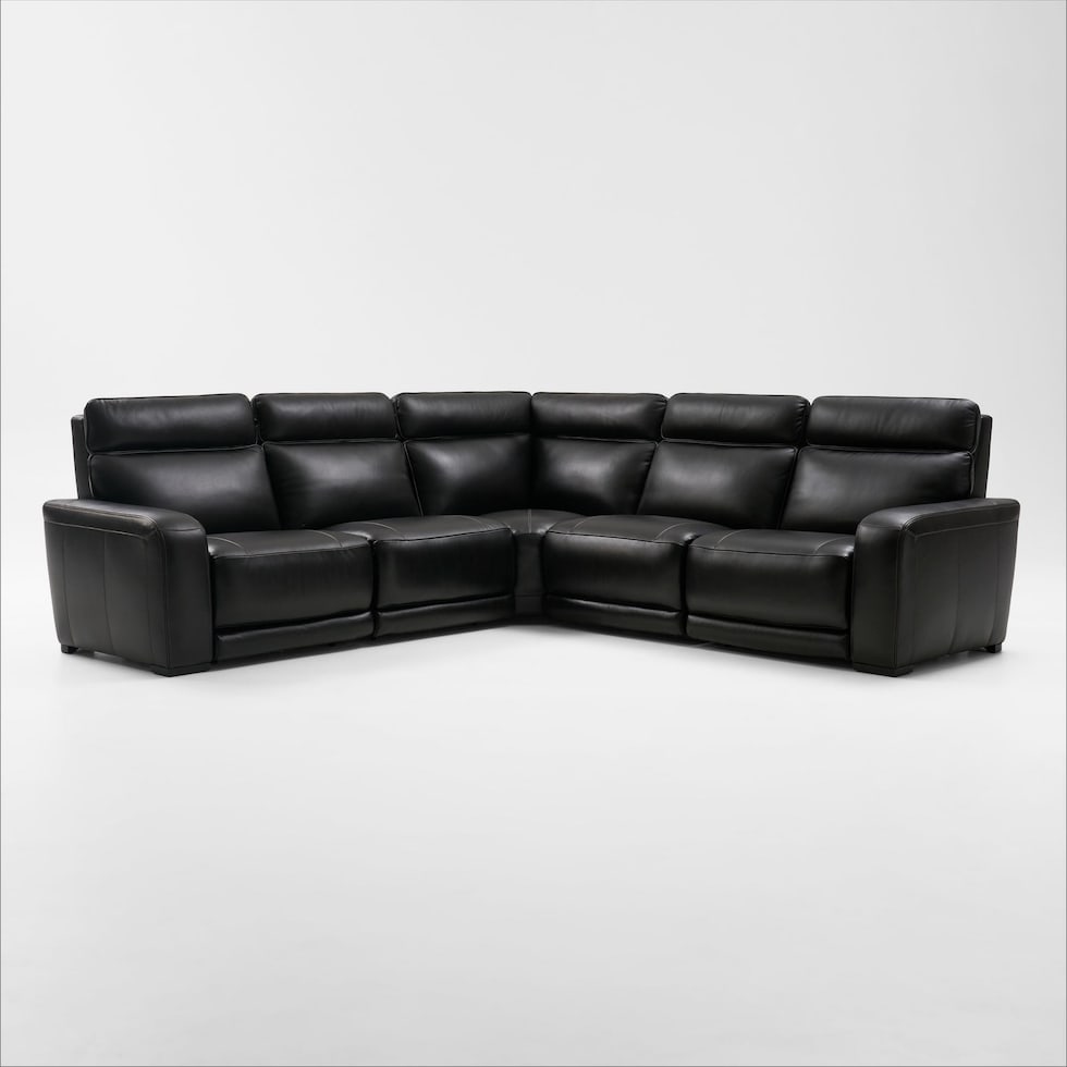 summit black sectional   
