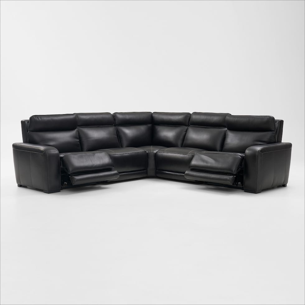 summit black sectional   