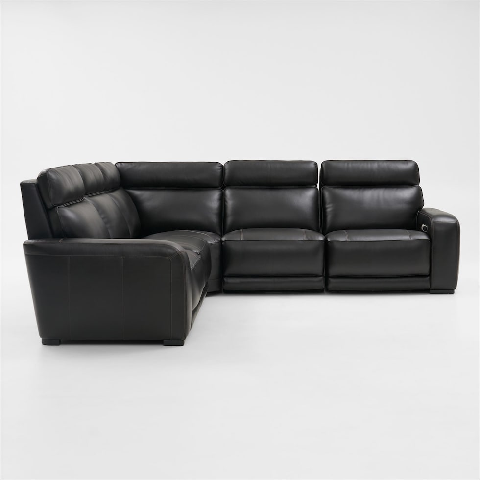 summit black sectional   