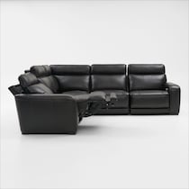 summit black sectional   