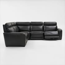 summit black sectional   