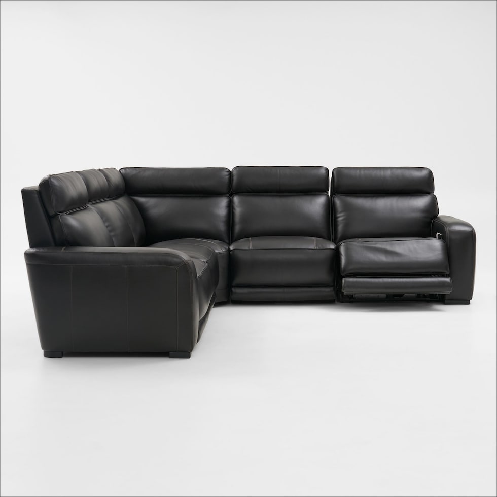 summit black sectional   