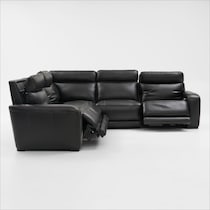 summit black sectional   